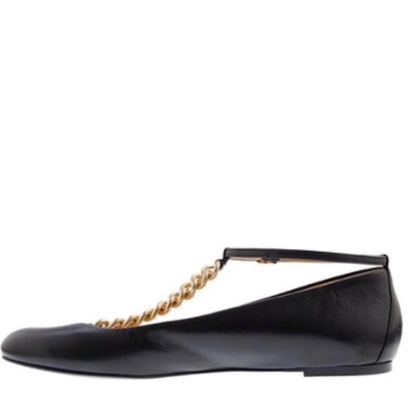 J.Crew Jayne T-Strap Chain Round Toe Flats 6.5 - Picture 3 of 12